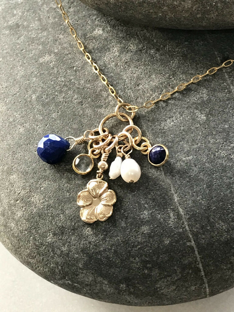 A cluster necklace jewellery set - Image 2