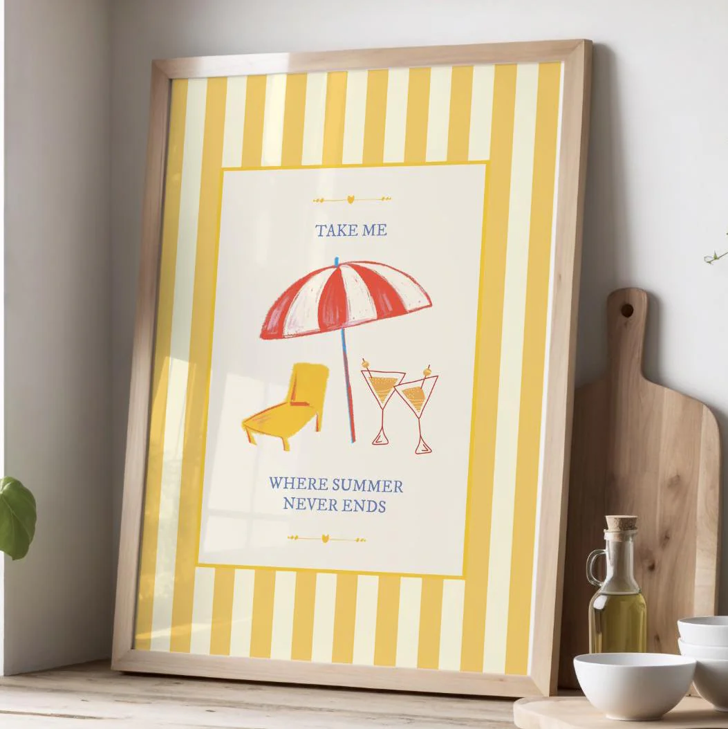 Coastal Art Print Nautical Kitchen Wall Art - Image 4