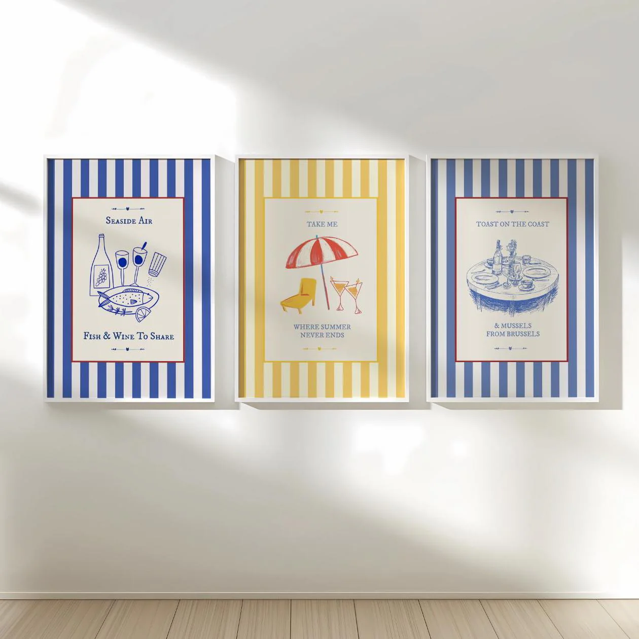 Coastal Art Print Nautical Kitchen Wall Art - Image 8