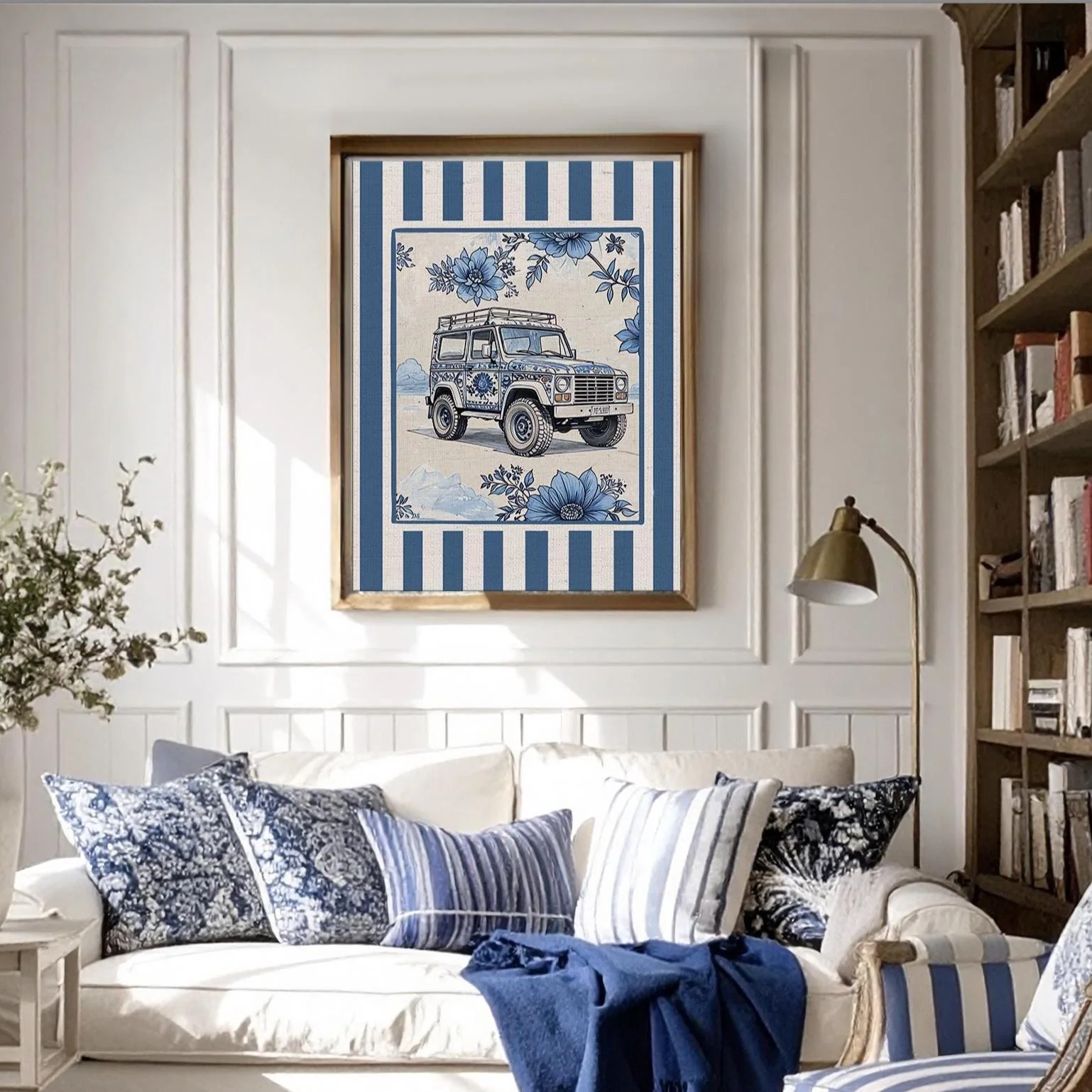 Coastal Art Print Whimsical Illustration Chinoiserie Artwork - Image 2