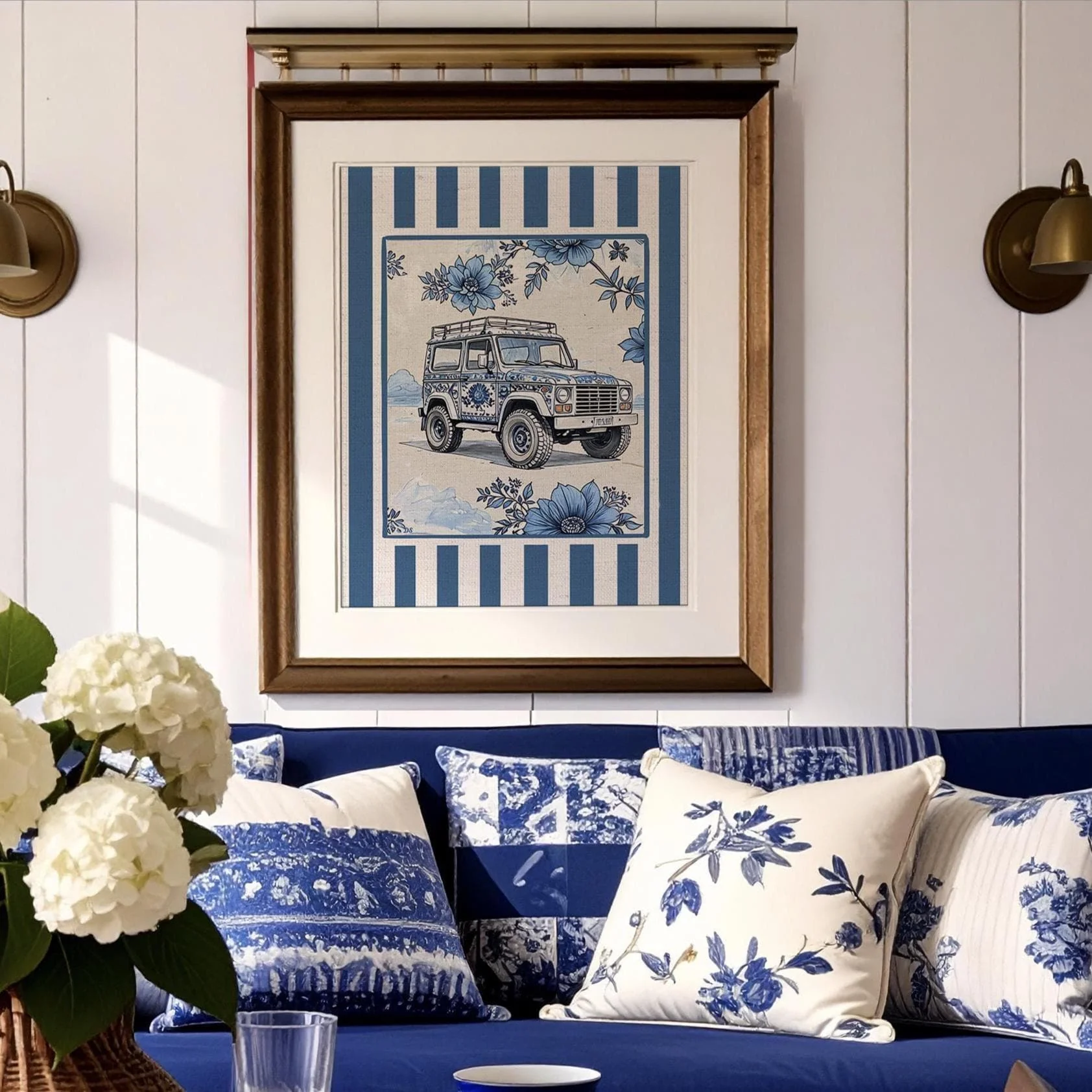 Coastal Art Print Whimsical Illustration Chinoiserie Artwork - Image 7