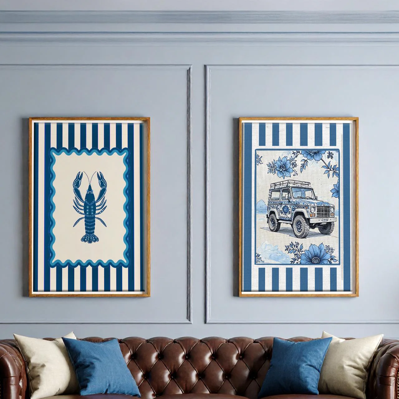 Coastal Art Print Whimsical Illustration Chinoiserie Artwork - Image 8
