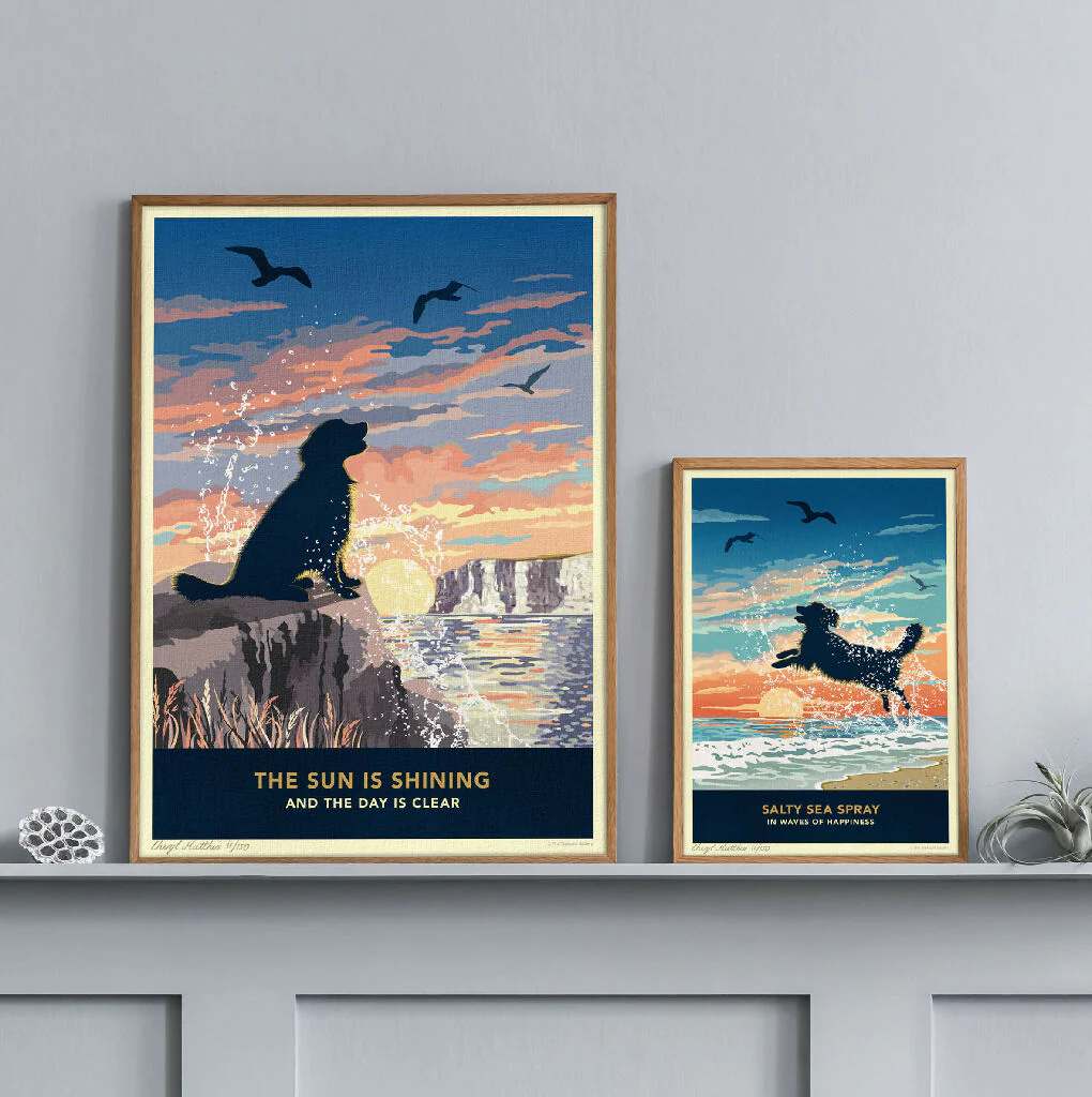 GOLDEN RETRIEVER 'COASTAL SUNRISE’ LIMITED EDITION ART PRINT - Image 6