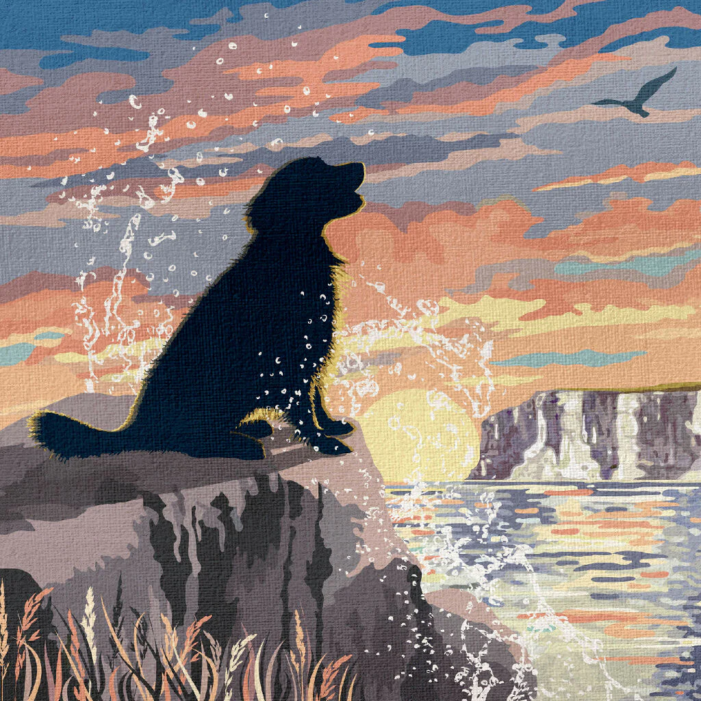 GOLDEN RETRIEVER 'COASTAL SUNRISE’ LIMITED EDITION ART PRINT - Image 8