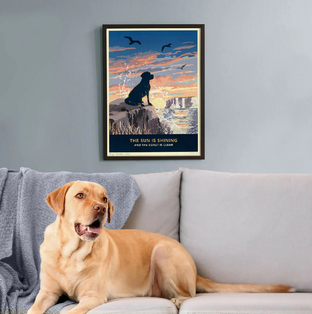 LABRADOR 'COASTAL SUNRISE’ LIMITED EDITION ART PRINT - Image 2