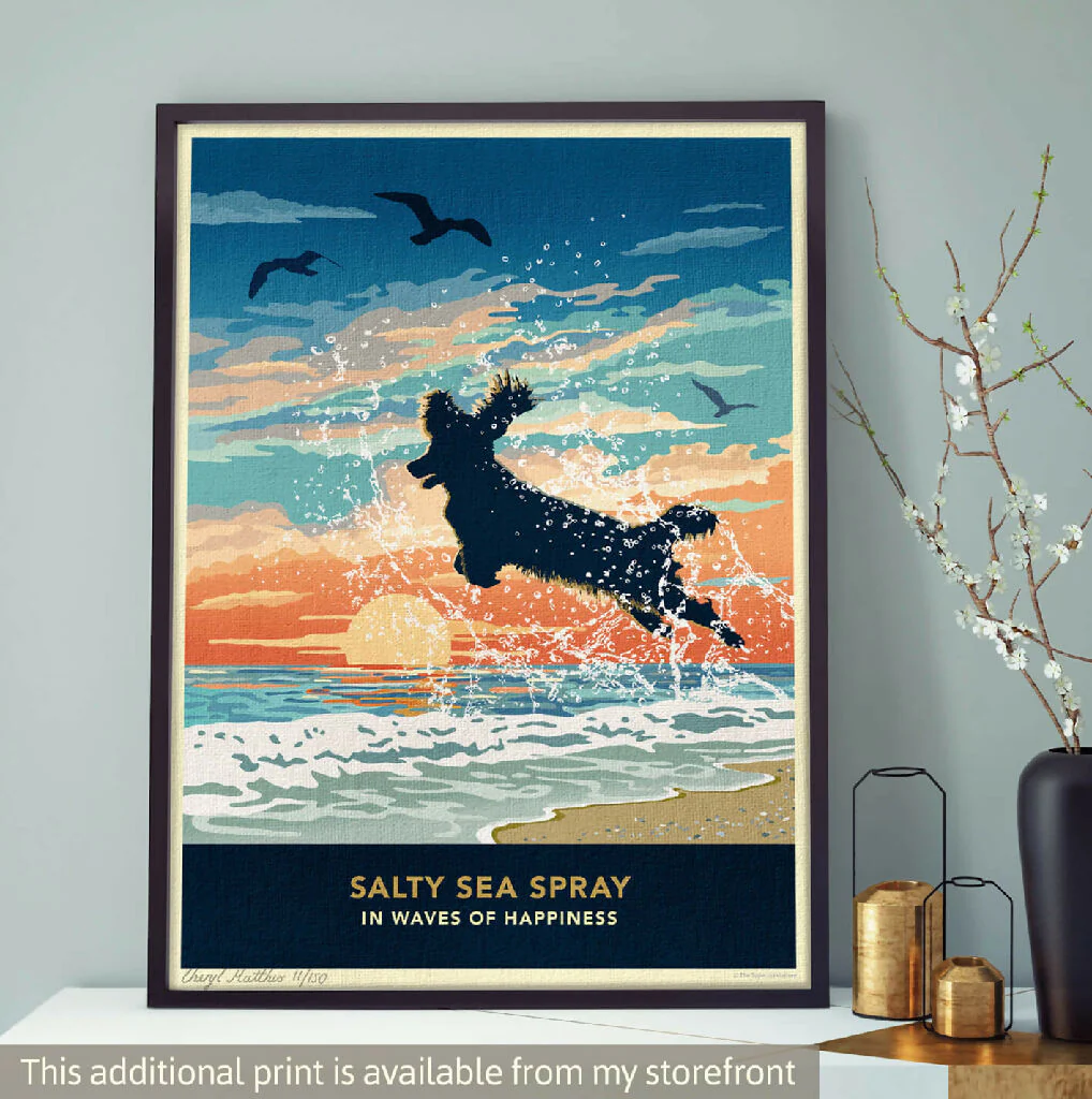 SPANIEL 'COASTAL SUNRISE’ LIMITED EDITION ART PRINT - Image 10