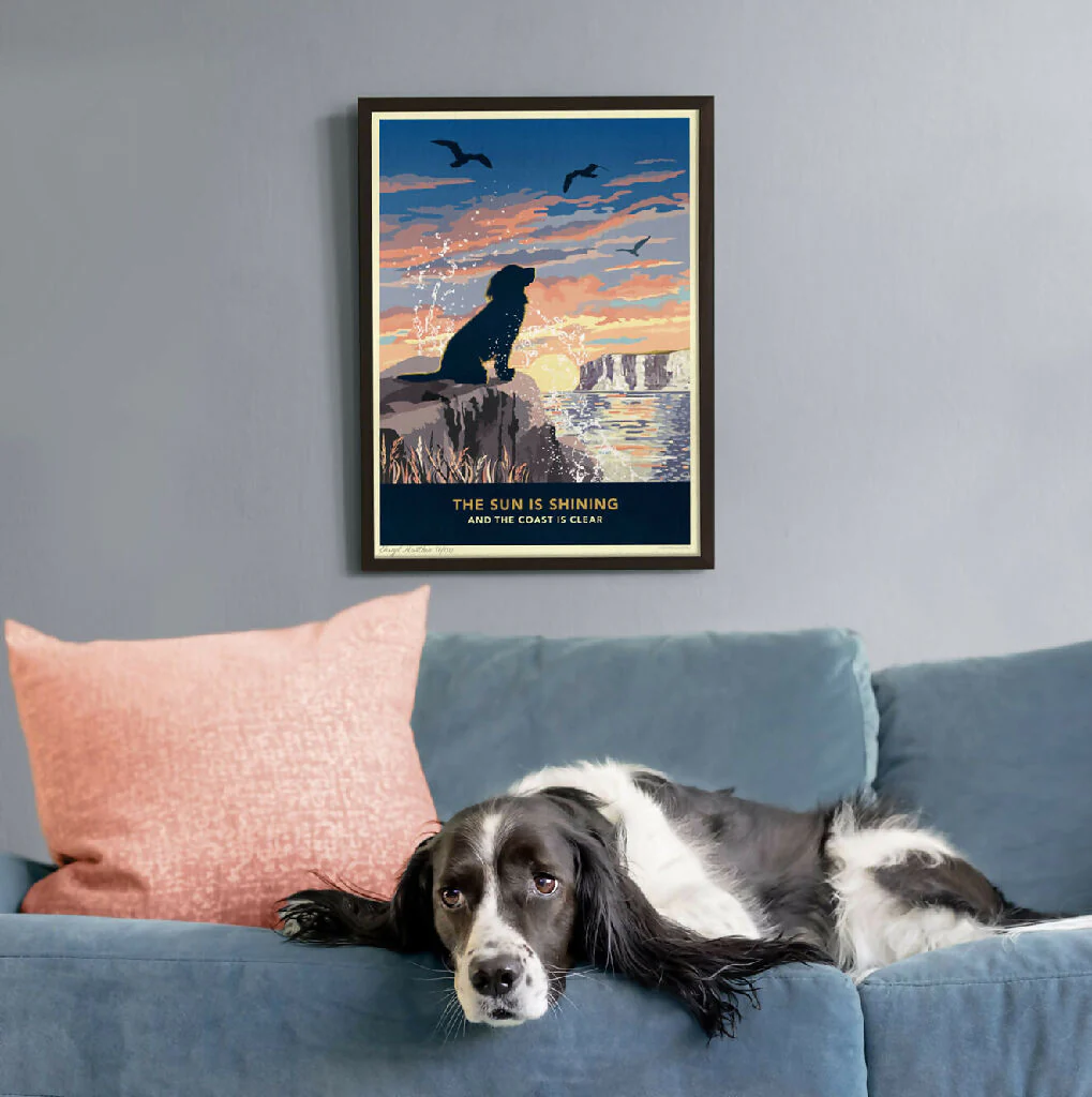 SPANIEL 'COASTAL SUNRISE’ LIMITED EDITION ART PRINT - Image 2