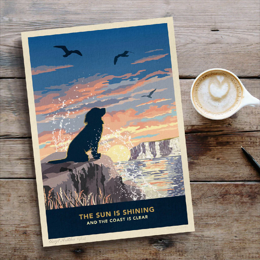 SPANIEL 'COASTAL SUNRISE’ LIMITED EDITION ART PRINT - Image 7