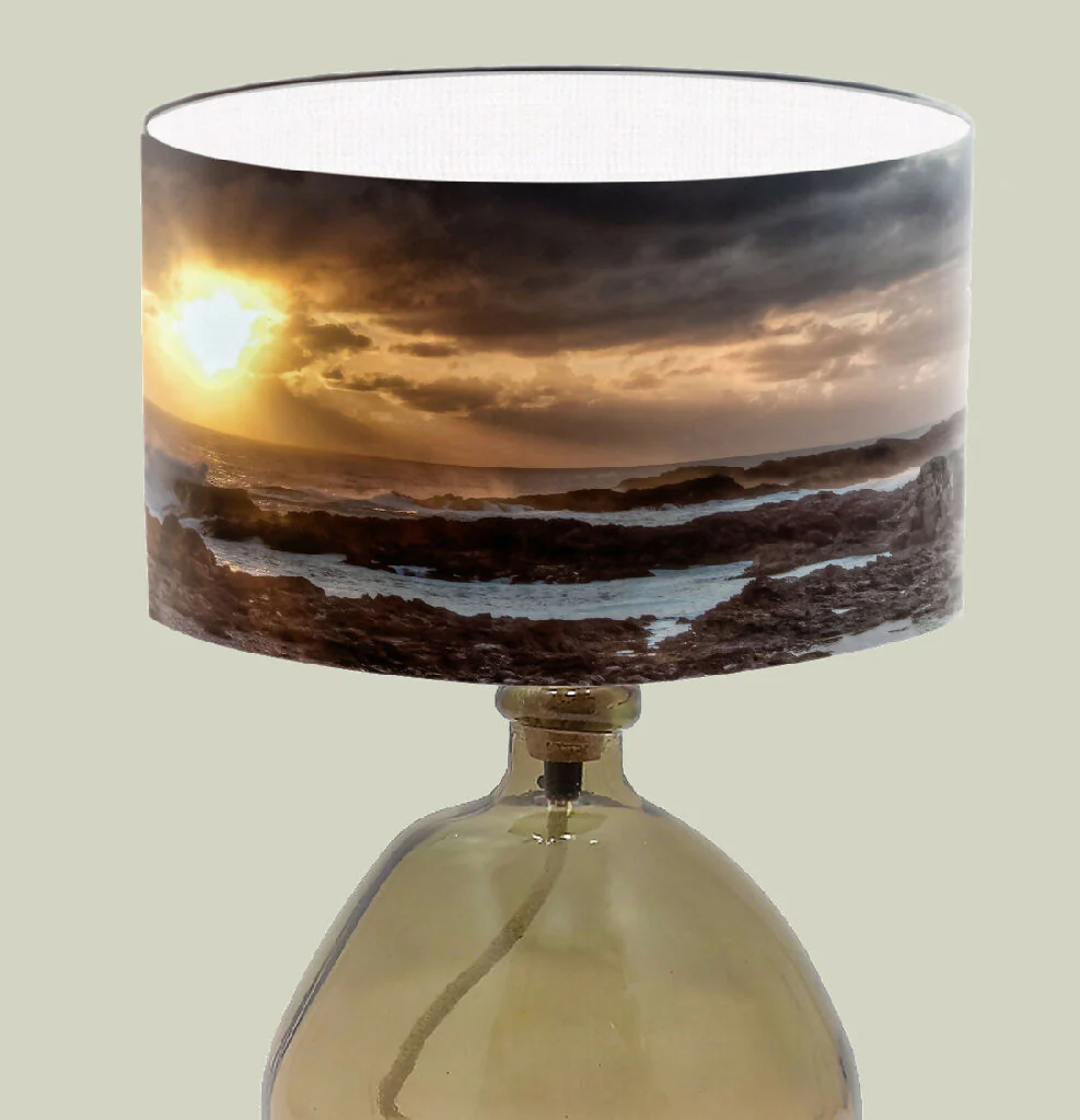 Coastal Sunset Lampshade - Image 2