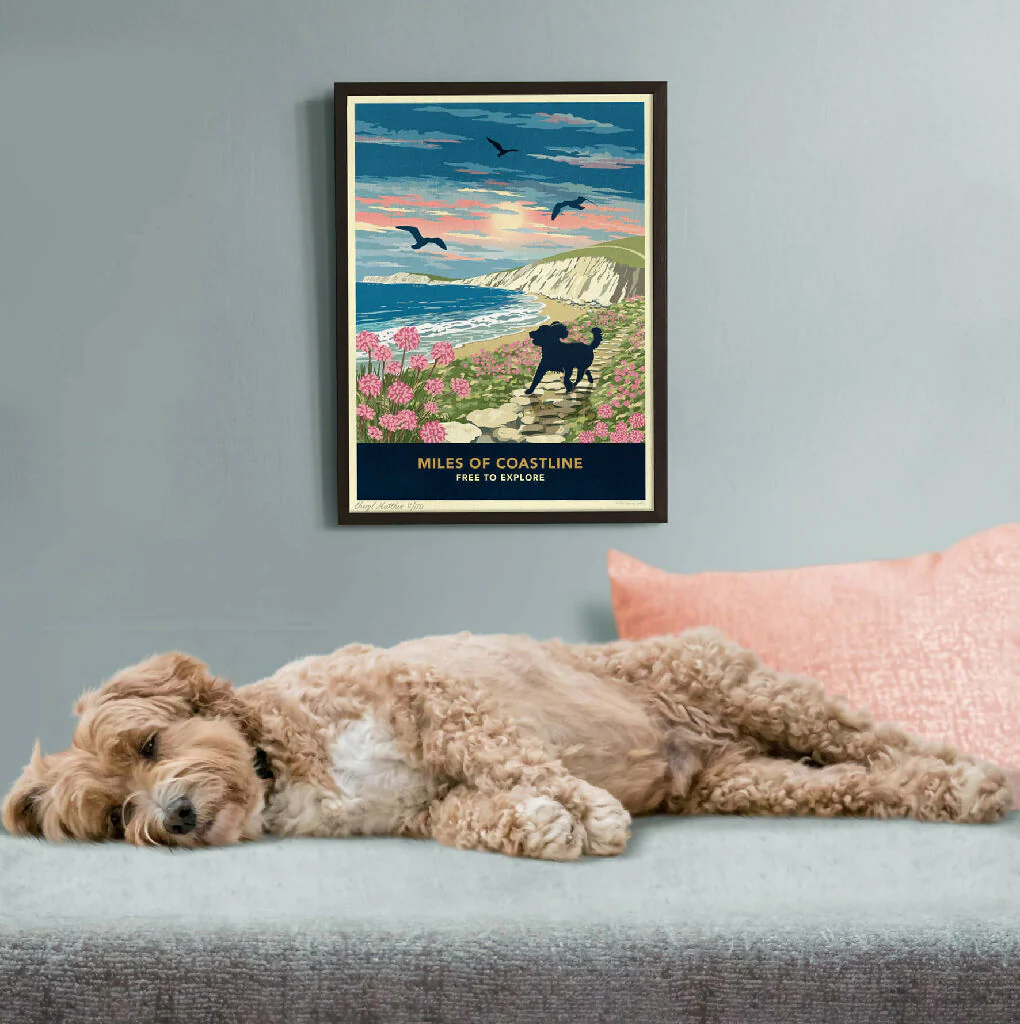 COCKAPOO 'COASTAL WALKS’ LIMITED EDITION ART PRINT - Image 2
