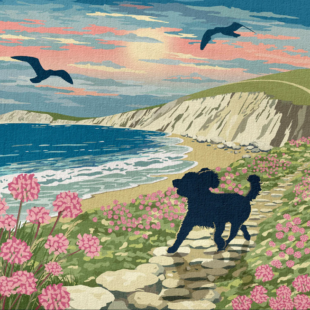 COCKAPOO 'COASTAL WALKS’ LIMITED EDITION ART PRINT - Image 8