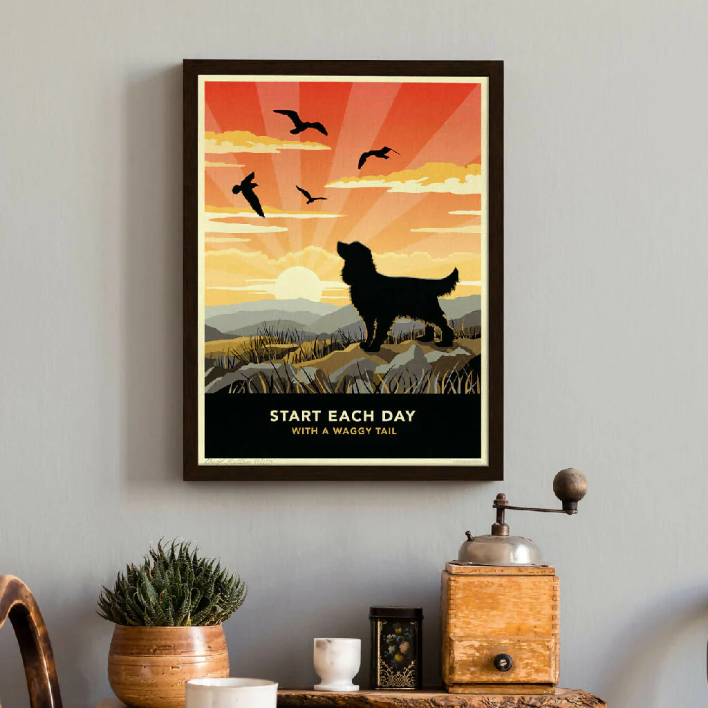 COCKER SPANIEL ‘WAGGY TAILS’ LIMITED EDITION ART PRINT - Image 2