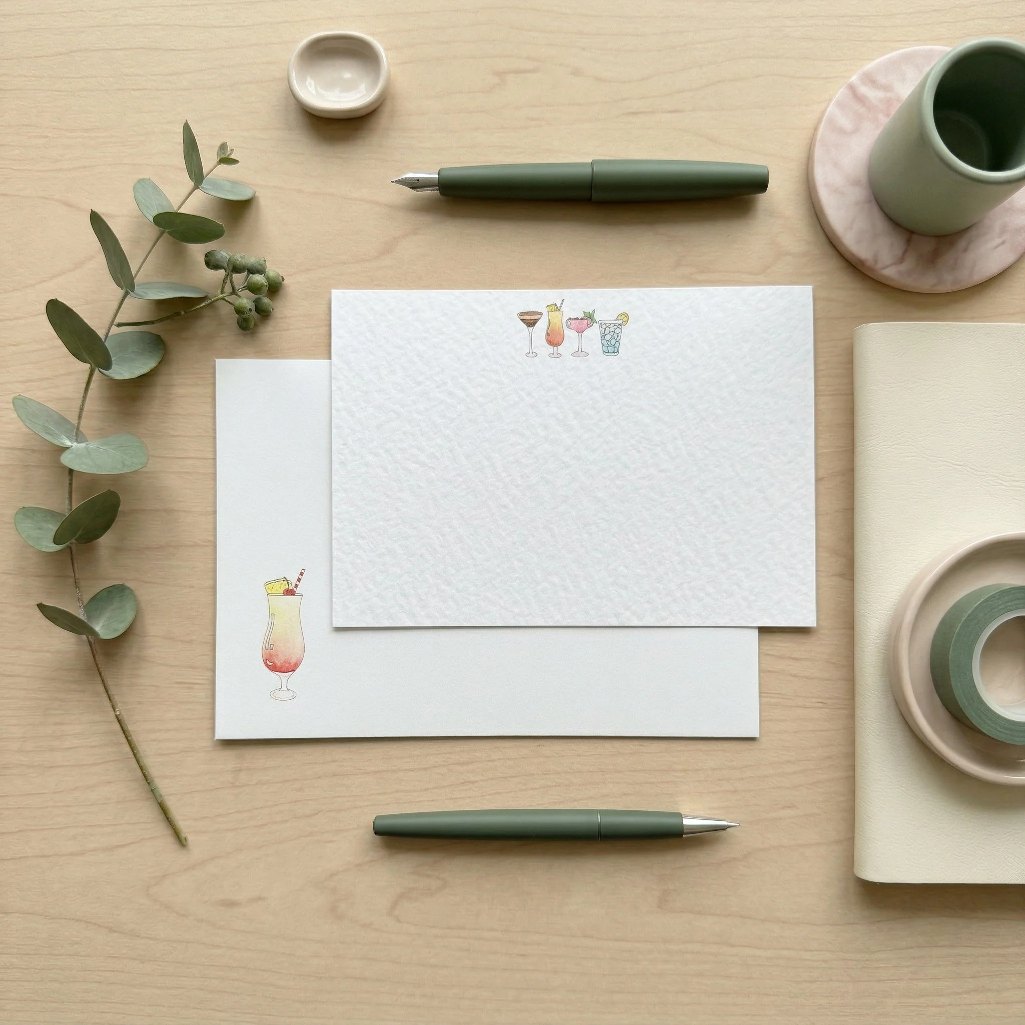 Cocktail Cards Note Cards