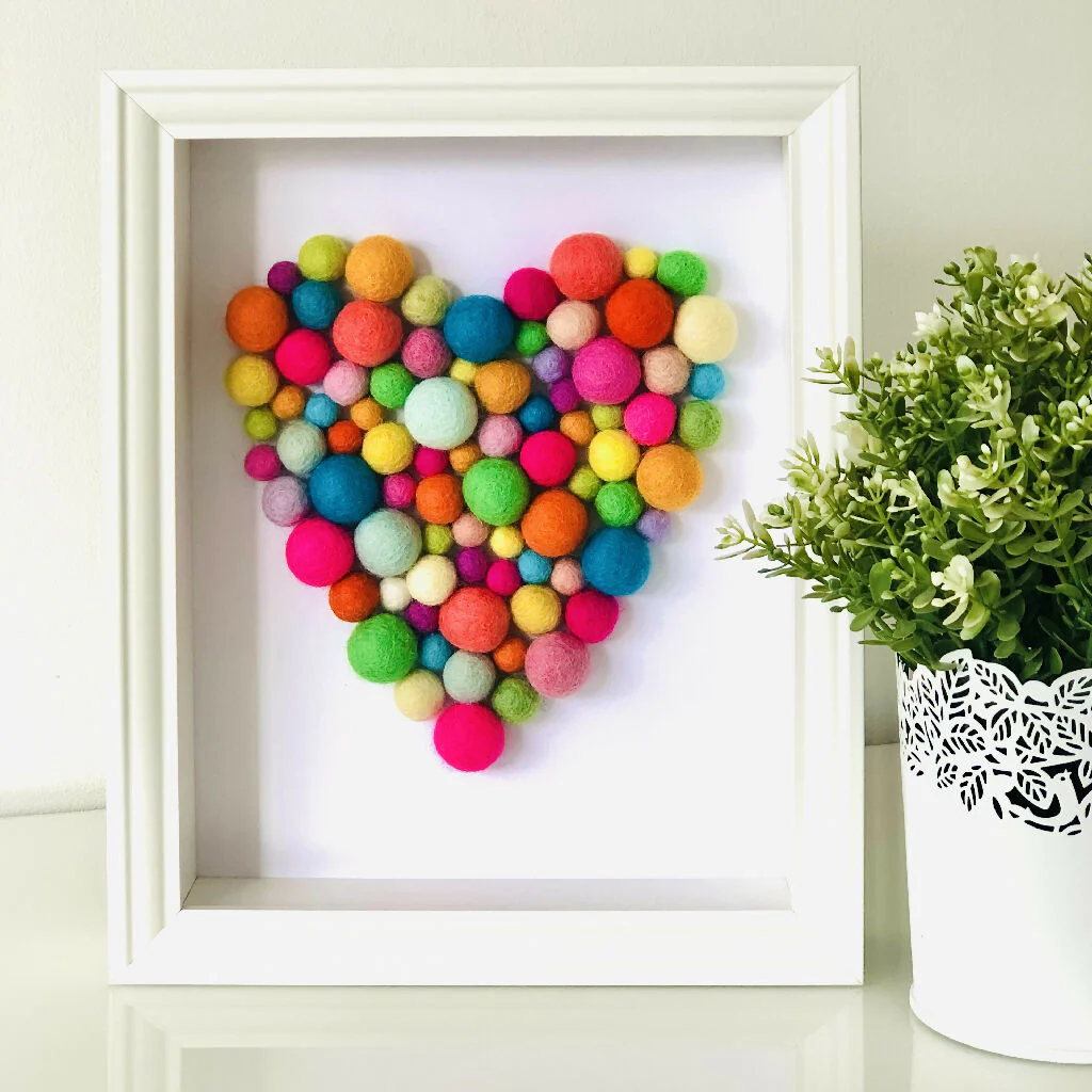 Colourful Heart - small frame