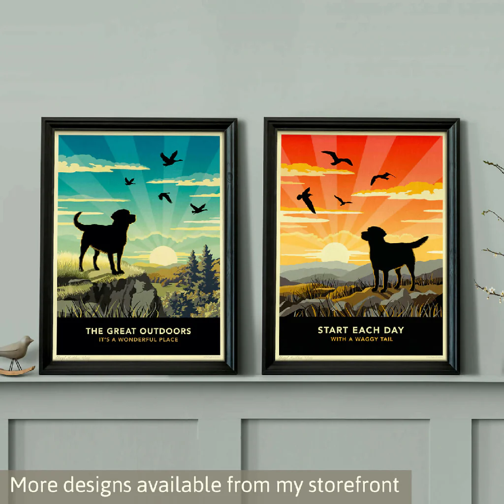 LABRADOR RETRIEVER ‘FRESH START’ LIMITED EDITION ART PRINT - Image 12