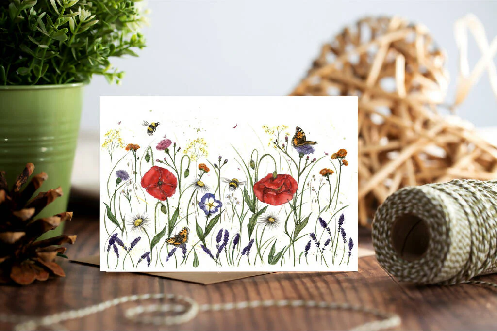 Wildflower Meadow Greeting Card - Image 2