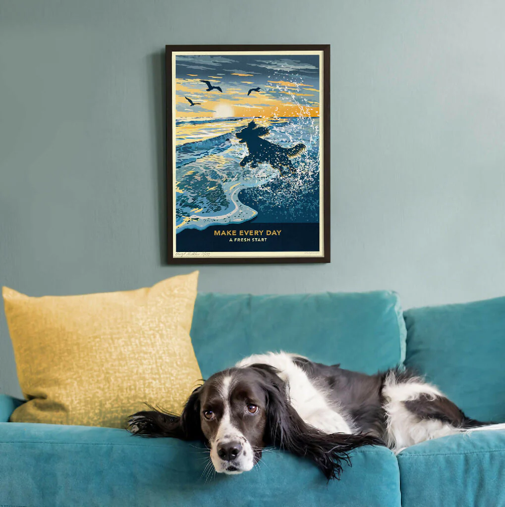 SPANIEL ‘FRESH START’ LIMITED EDITION ART PRINT - Image 2