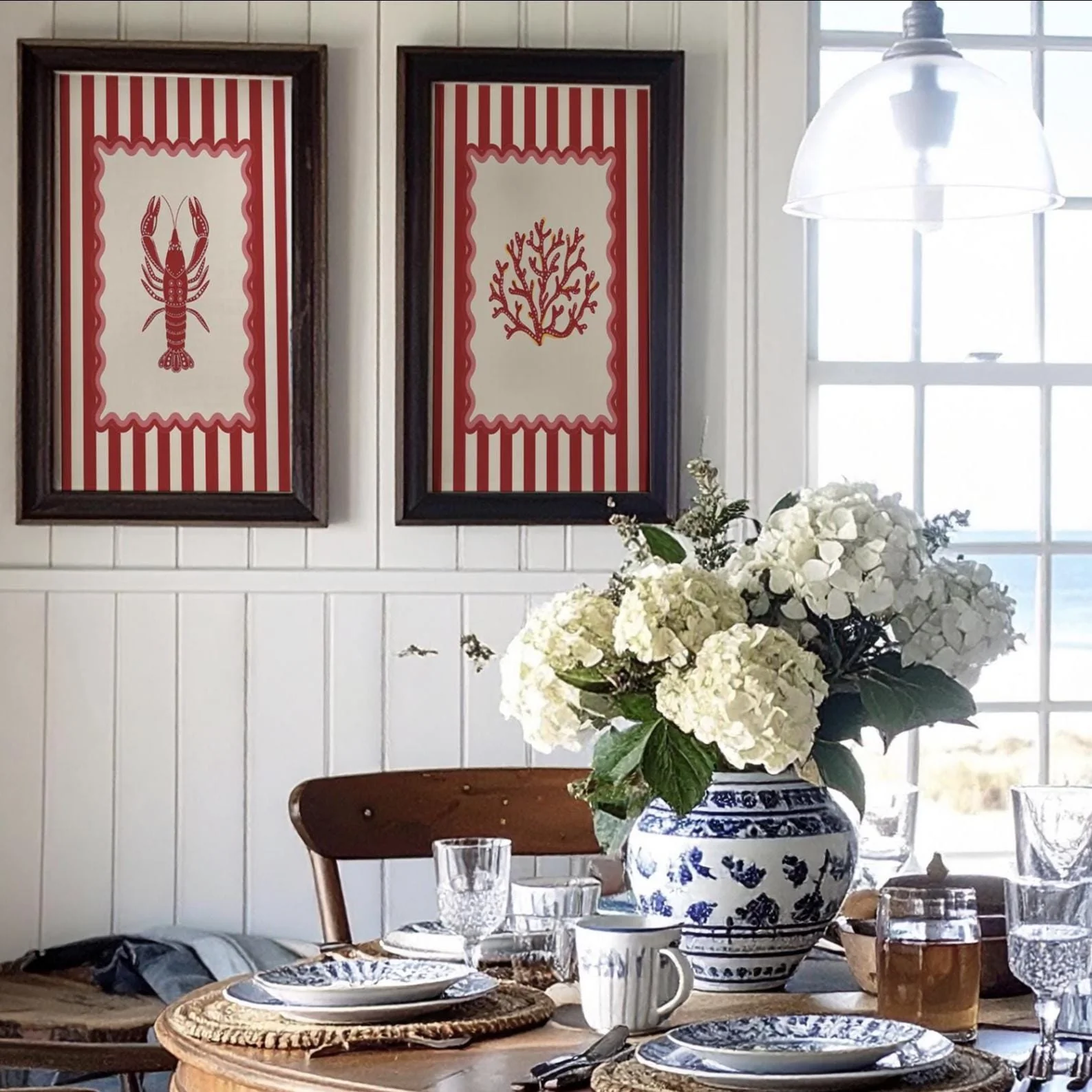 Coral Art Print Nautical Kitchen Wall Art - Image 2