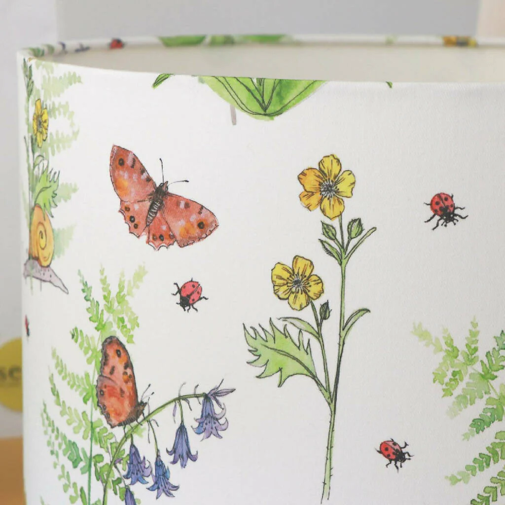 Cornish Woodland Designer Lampshade - Image 3