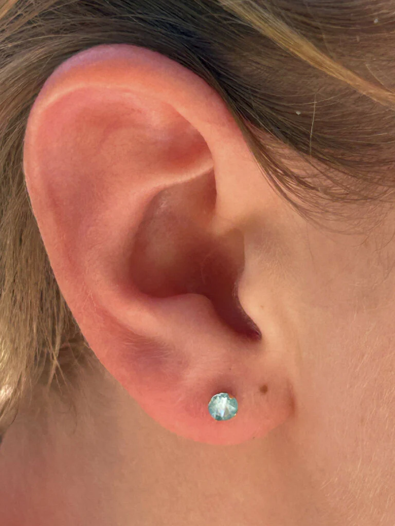 Apatite blue azure Earrings - Image 5