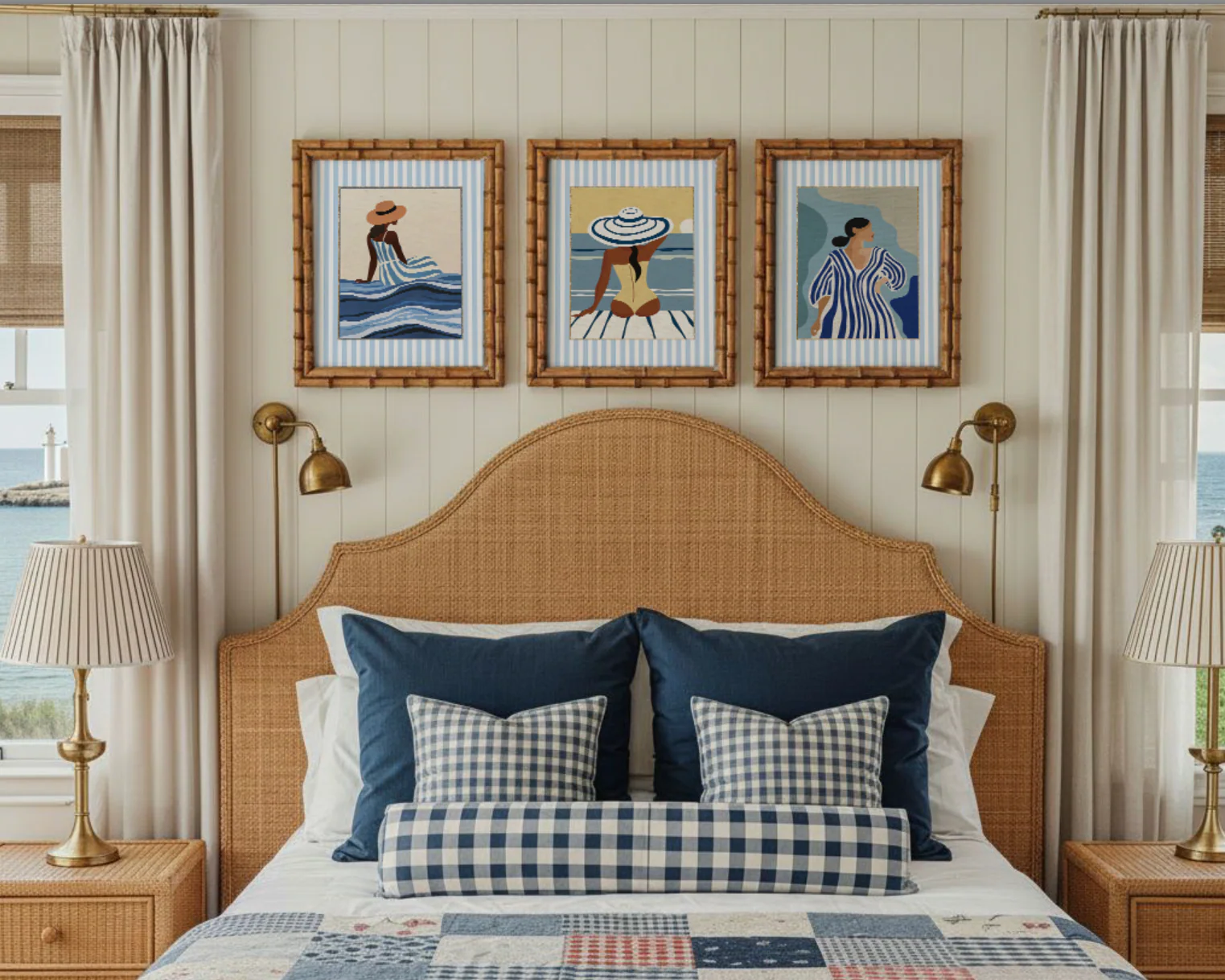Cote d' Azur Print Coastal Illustration Beach Club Riviera Artwork - Image 2