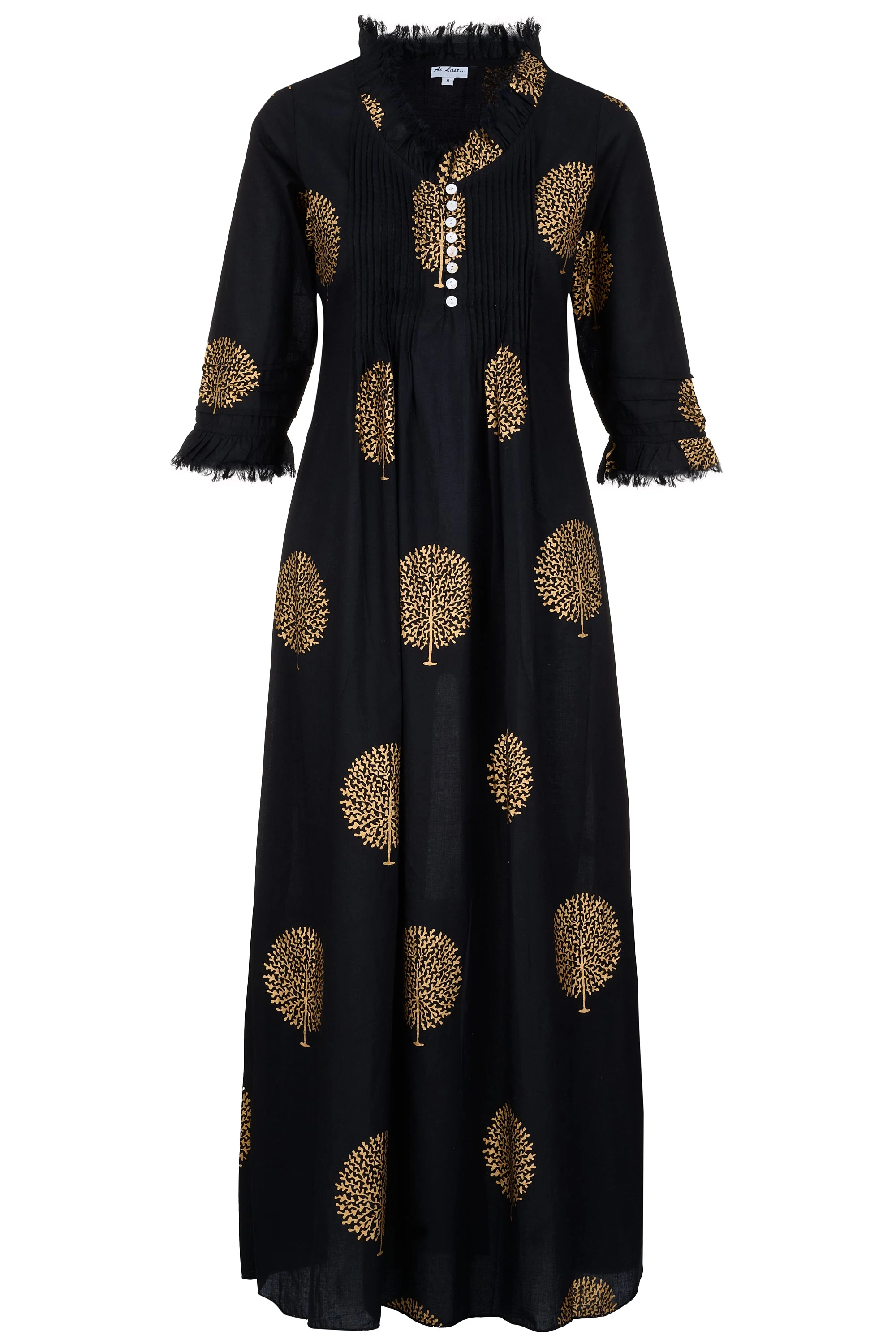 Cotton Annabel Maxi Dress in Midnight - Image 6