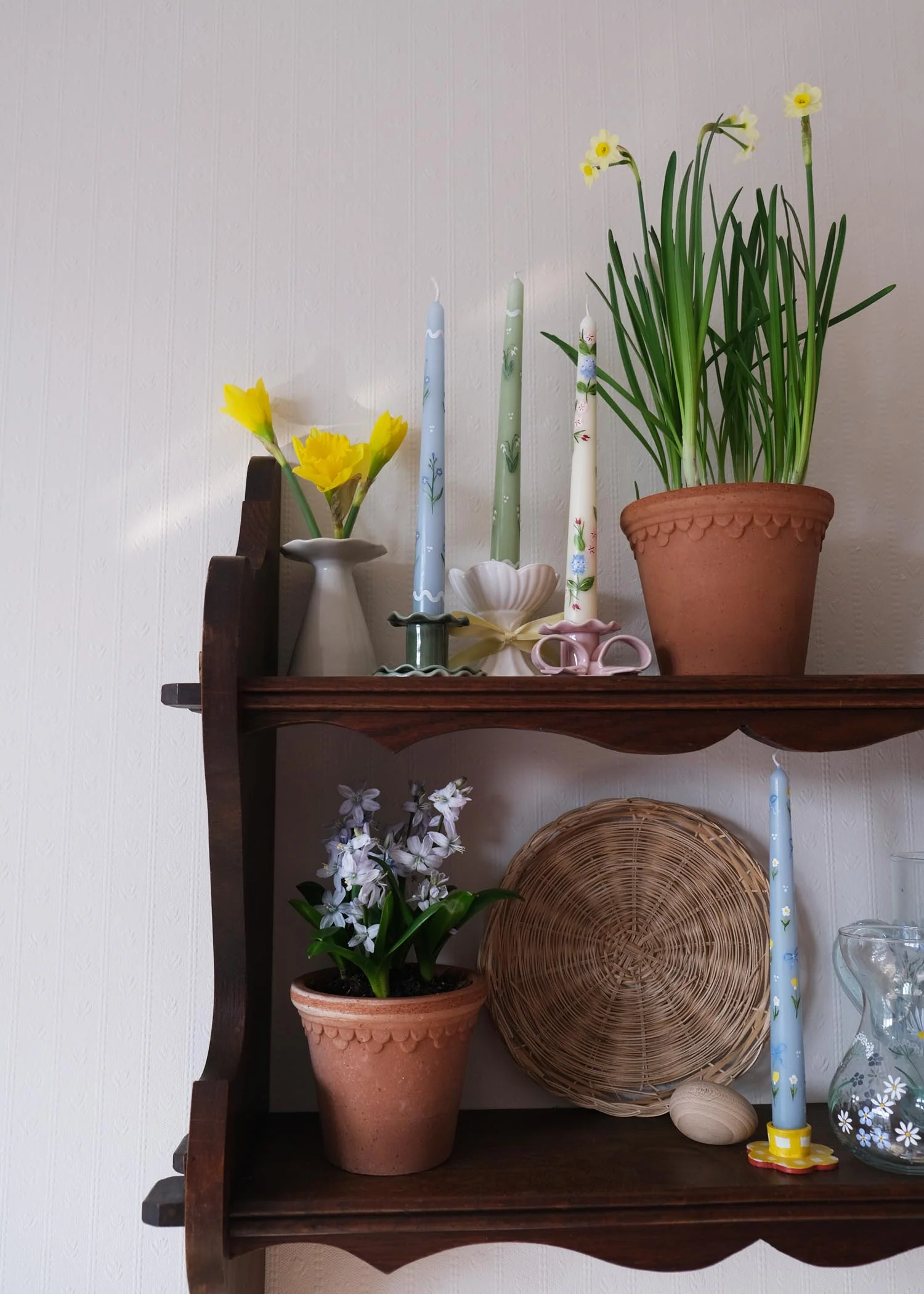 Cow parsley forget me not slim vase - Image 3