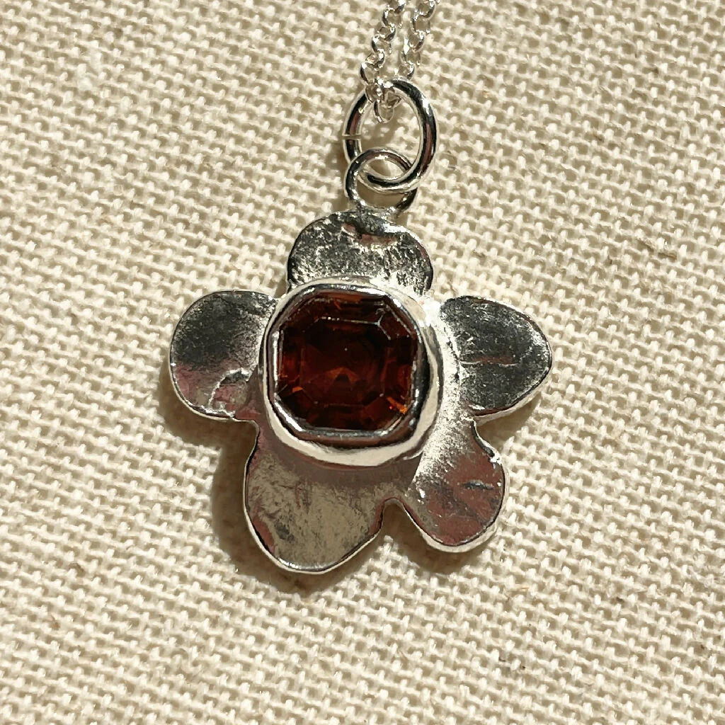 Precious Flower Solid Silver Pendants - Image 2
