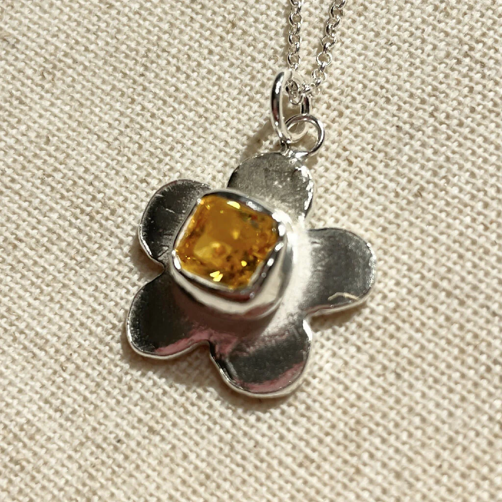 Precious Flower Solid Silver Pendants - Image 4