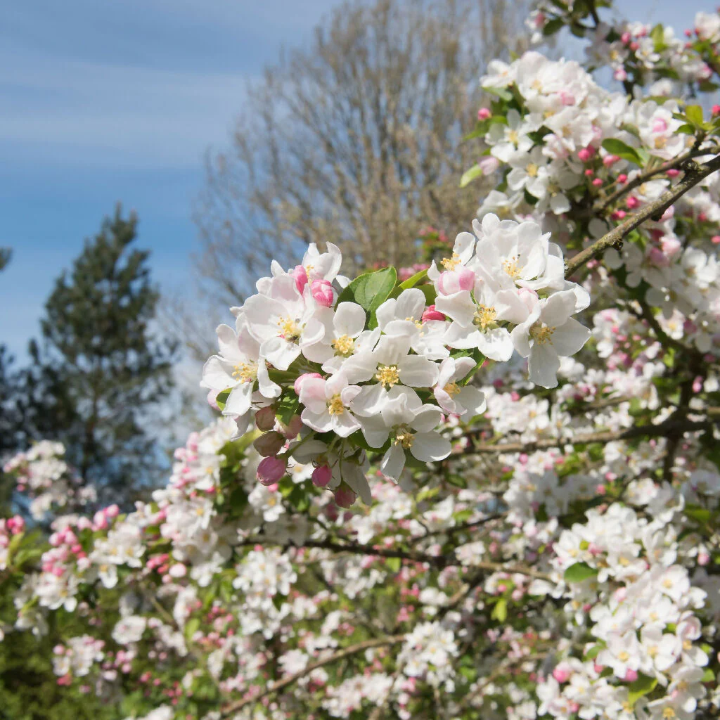 Crab Apple Trees, 'Red Sentinel', Full Plants in 10 Litre Pots - Image 4