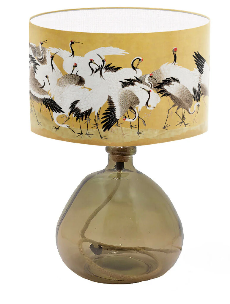 Crane Bird Fine Art Print Lampshade - Image 4
