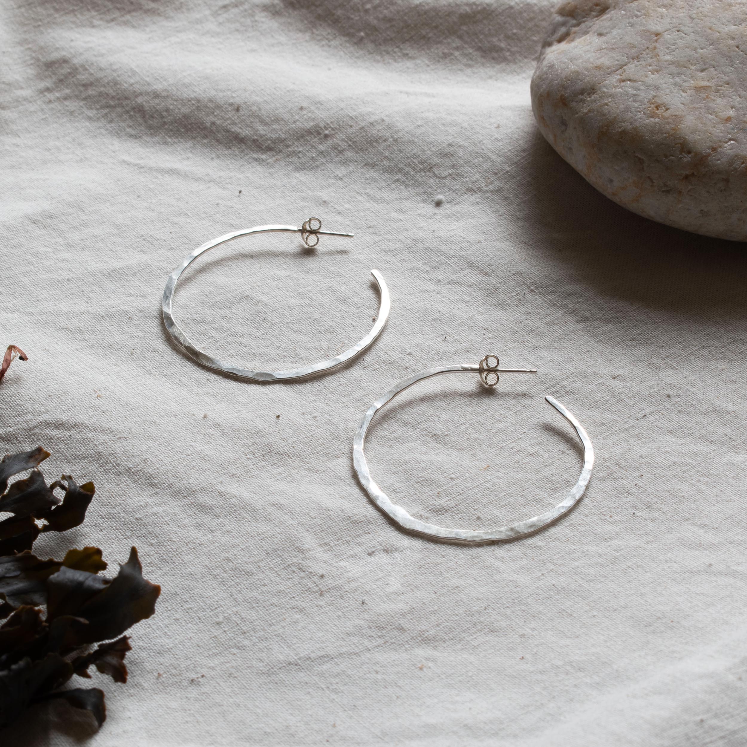 Crescent Hoops Silver - Image 2