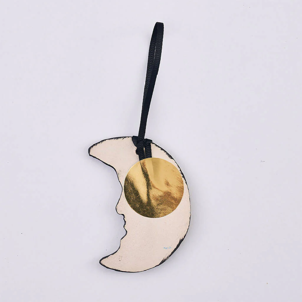 Crescent Moon Hanging Ceramic Decoration - Image 3