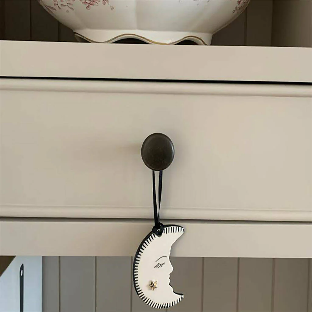 Crescent Moon Hanging Ceramic Decoration - Image 4