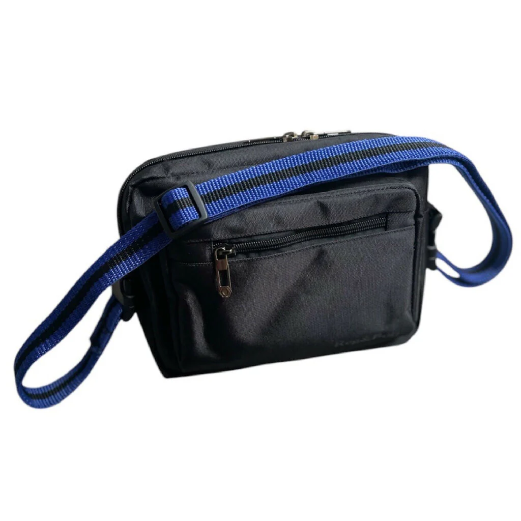 Crossbody Dog Walking Bag in Black with 2 strap options - Image 4