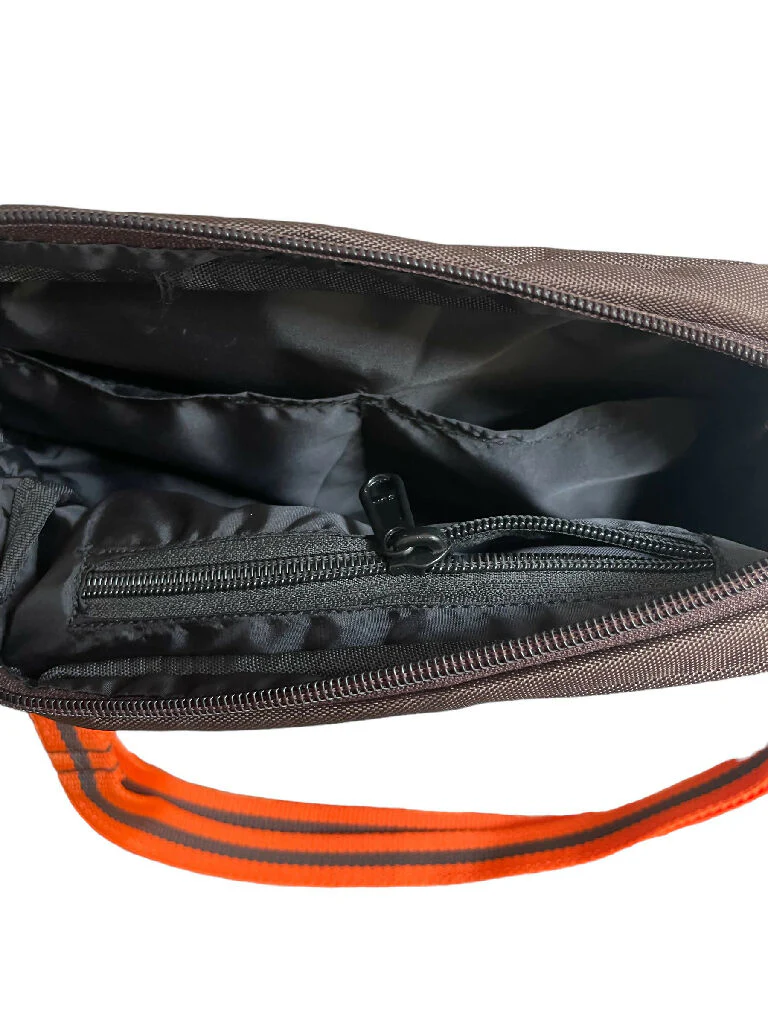 Crossbody Dog Walking Bag in Brown with 3 strap options - Image 6