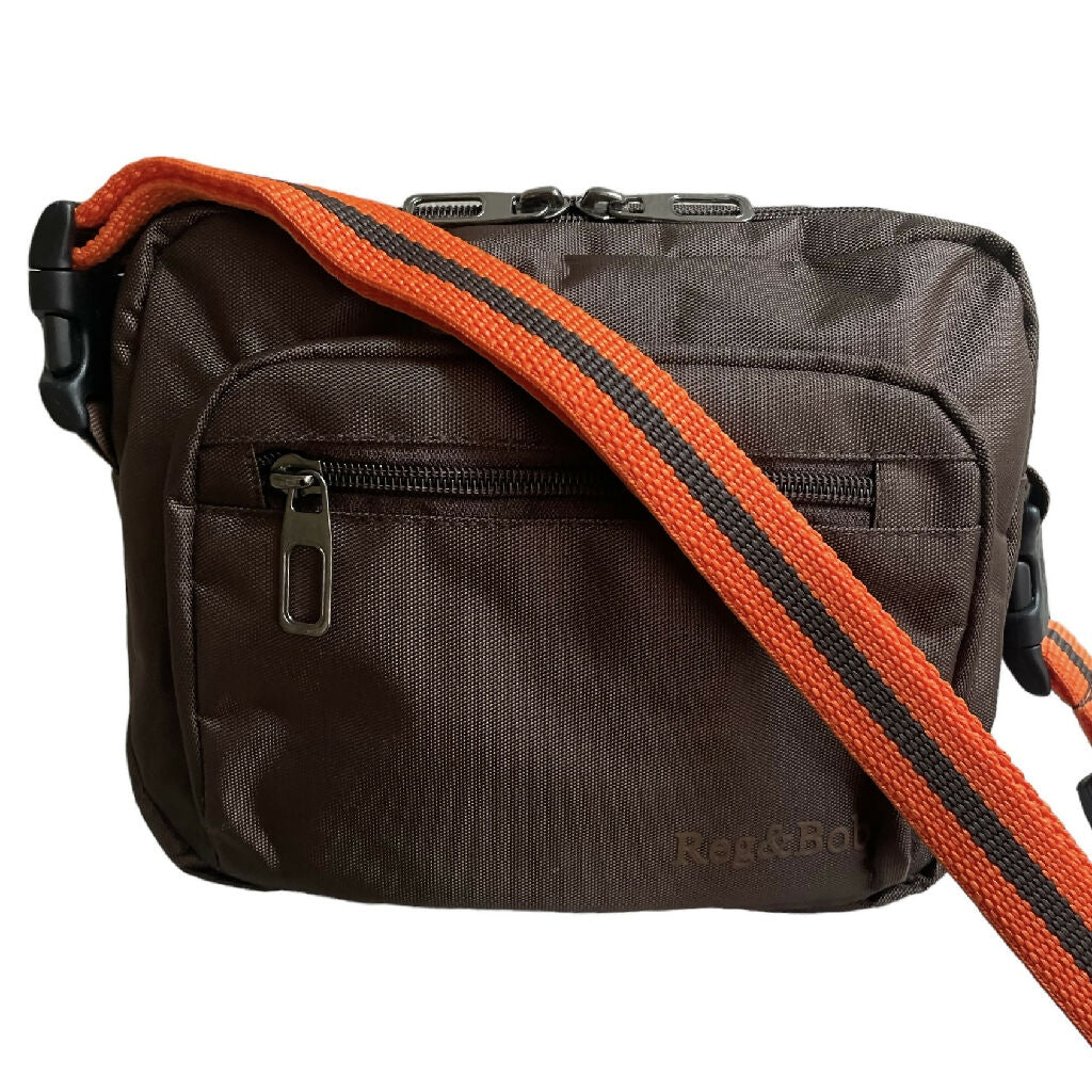 Crossbody Dog Walking Bag in Brown with 3 strap options - Image 7