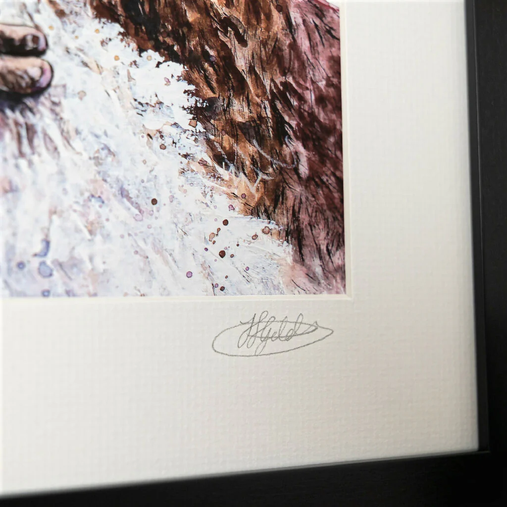 Cuddling Otters Limited Edition Print 'Otterly in Love' | Jina Gelder Illustration - Image 4