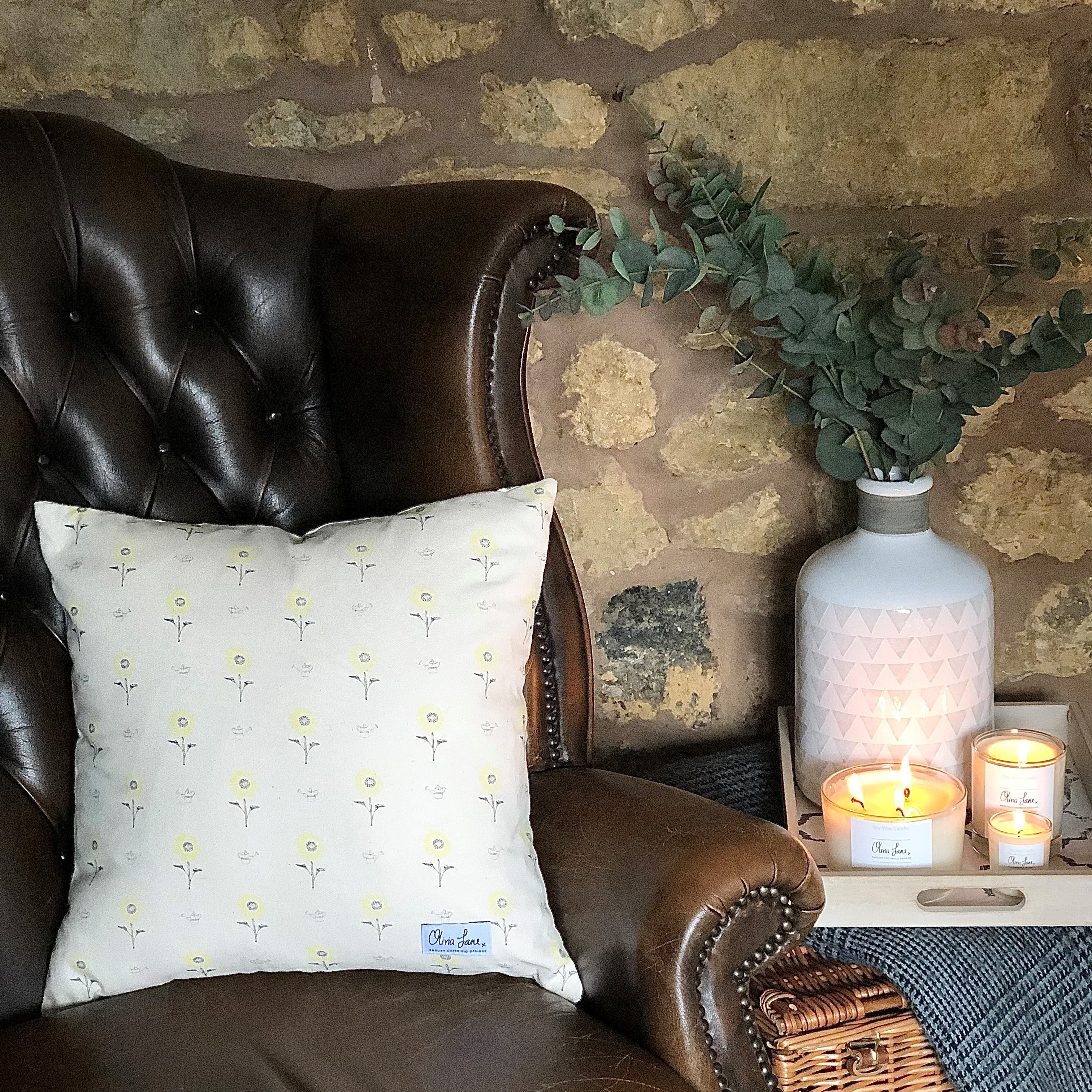 Cushion - 'Sunny Side Up' Sunflower - Image 3