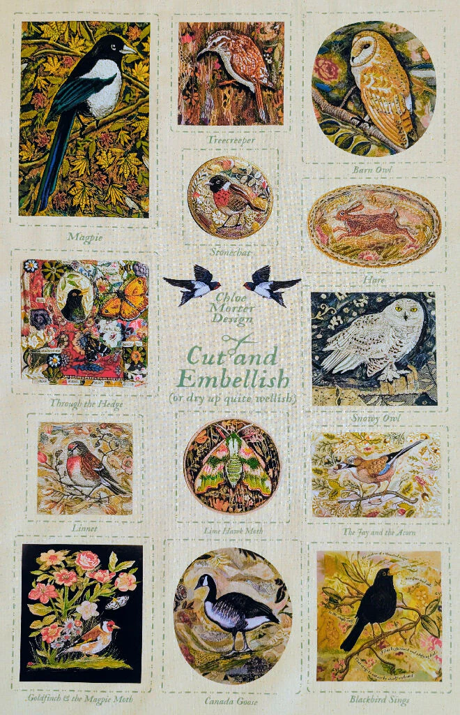 Cut and Embellish no 2 - Tea towel - Image 2
