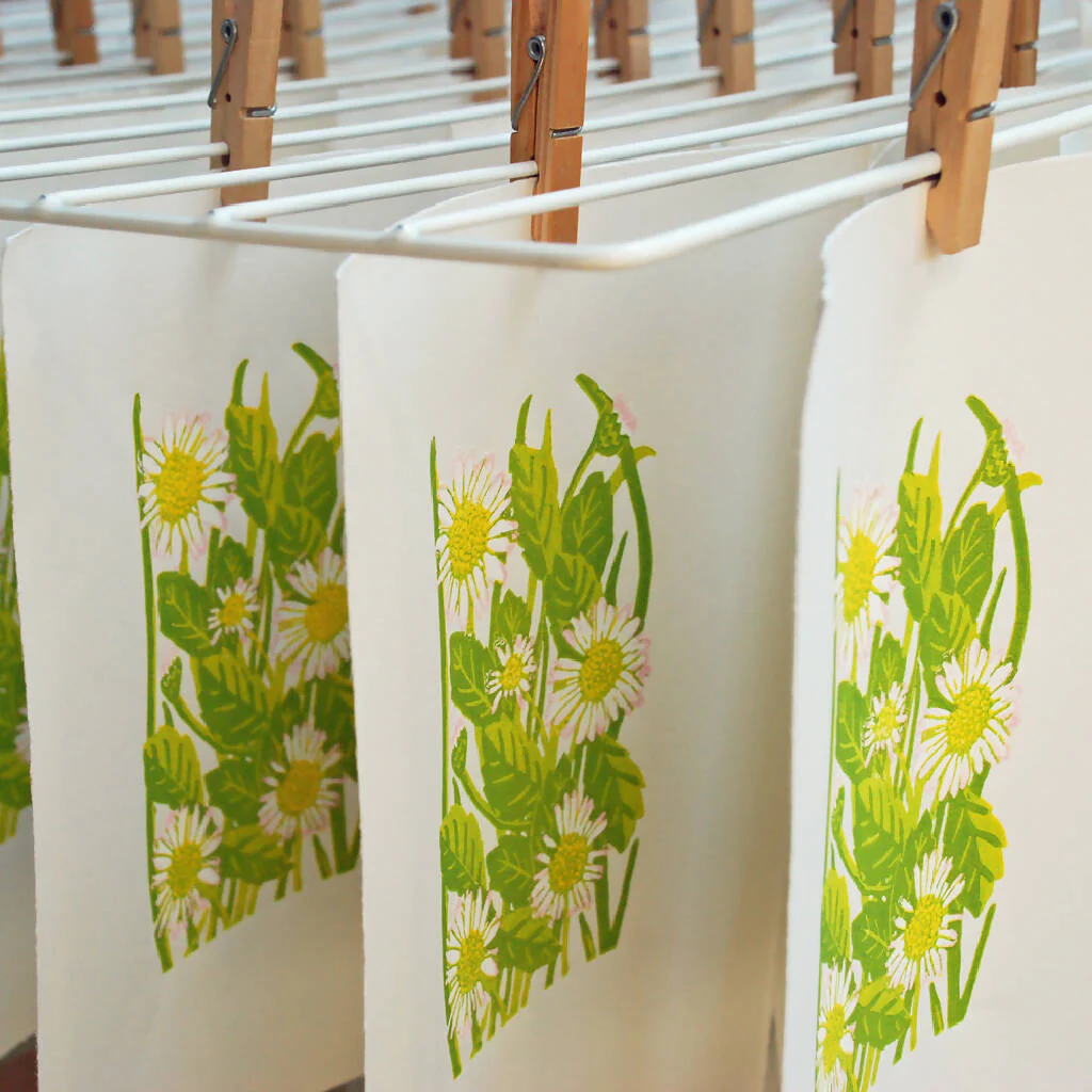 Daisies - Limited Edition - Original Linocut Print - Image 2
