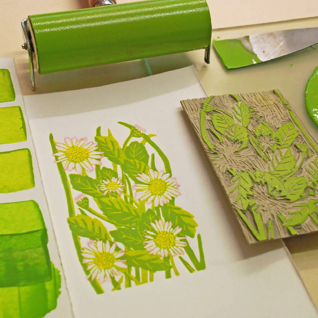 Daisies - Limited Edition - Original Linocut Print - Image 5
