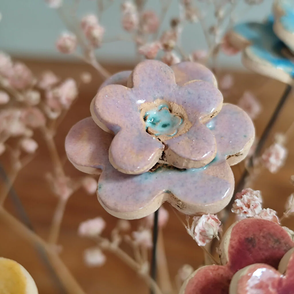 Daisy Ceramic Flower Stems - Handmade Bouquet - Image 6