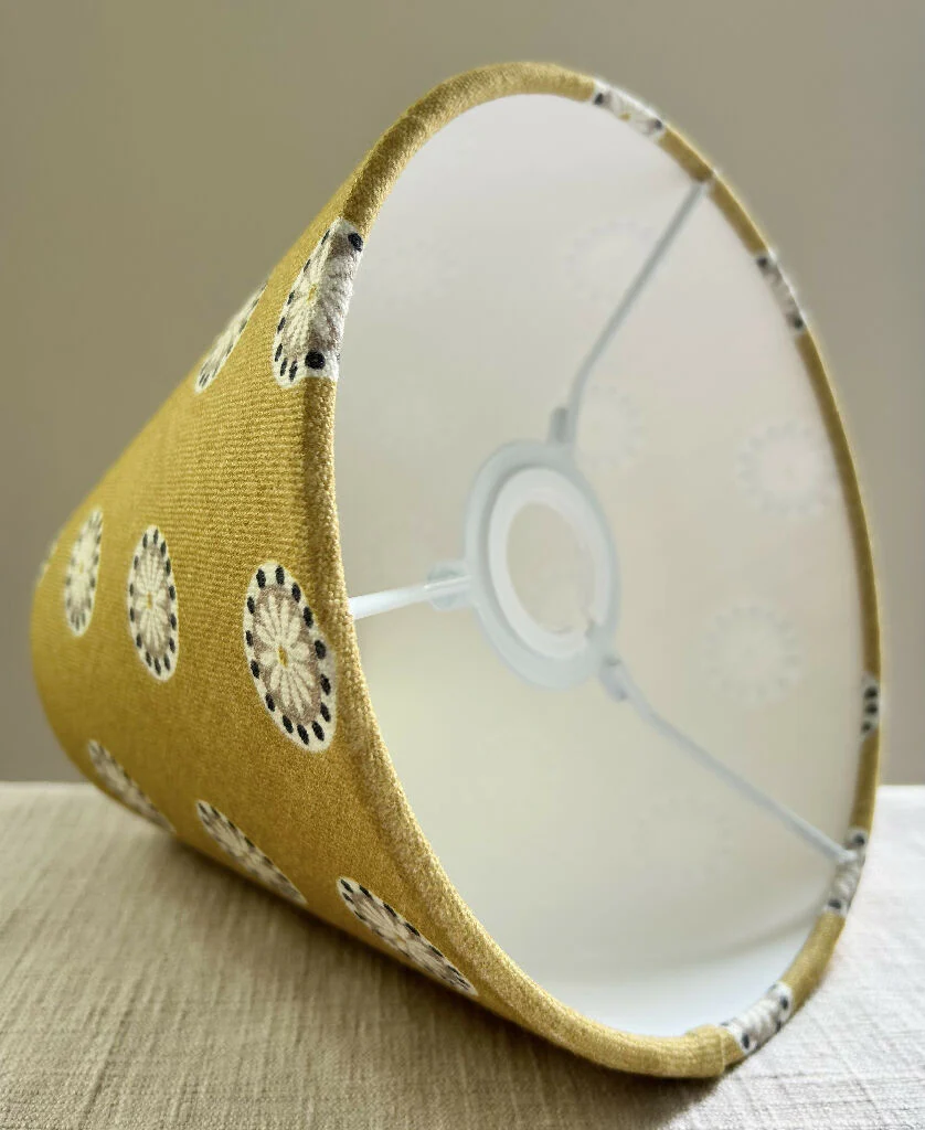 Daisy Spot Lampshade in Ochre - Image 3