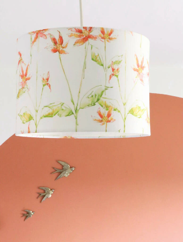 Dancing Autumn Daisies Designer Lampshade - Image 6