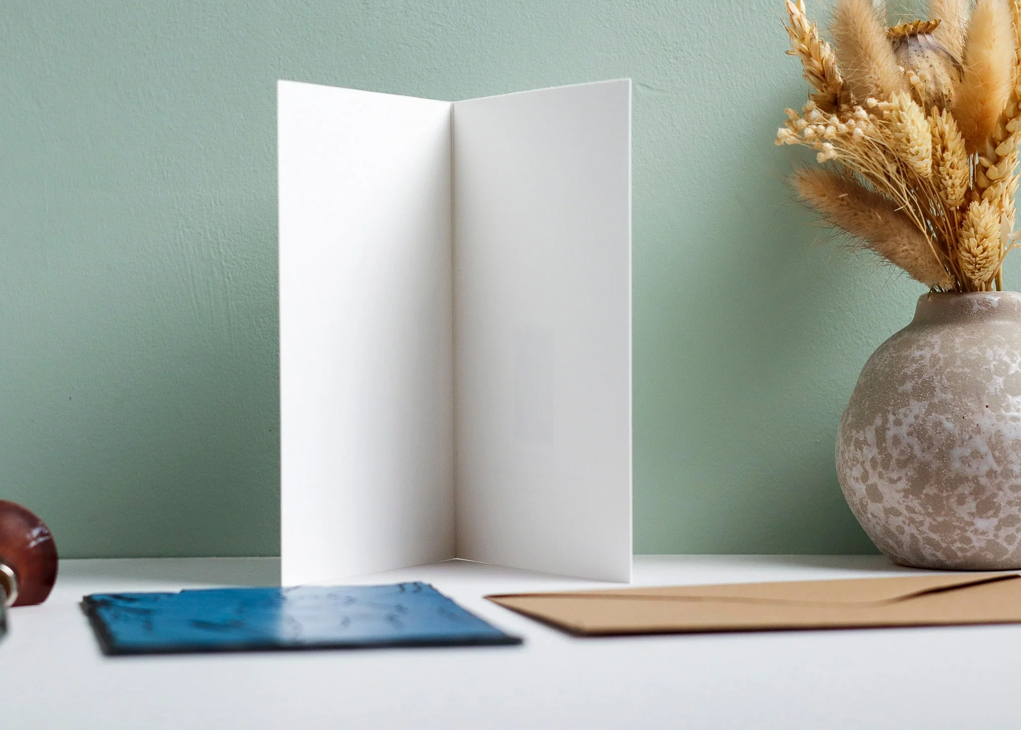 Dancing Bright Daffodil Luxury Cotton Card | Single Card & Envelope - Image 3