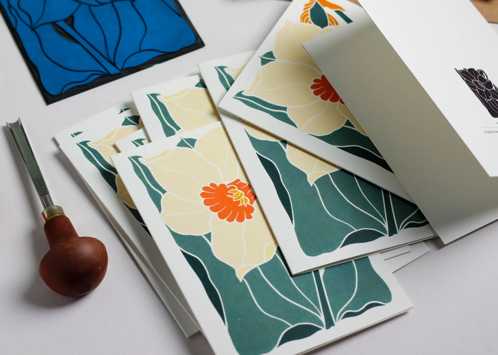 Dancing Bright Daffodil | Set of 8 Notecards & Envelopes - Image 7