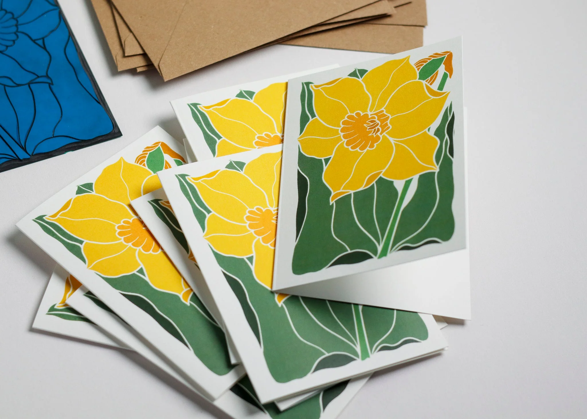 Dancing Daffodil | Set of 8 Notecards & Envelopes - Image 3