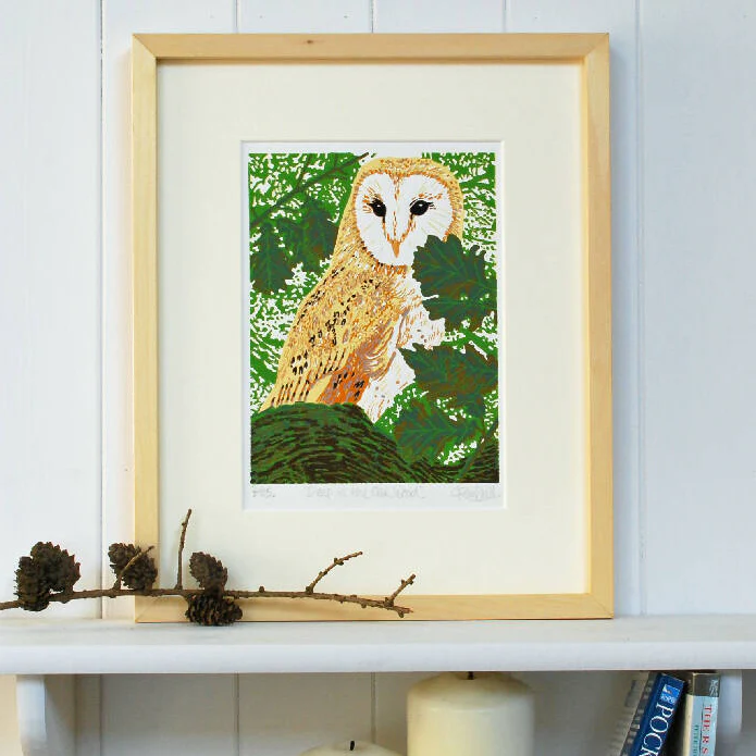 Deep in the Oak Wood - Limited Edition - Original Linocut Print