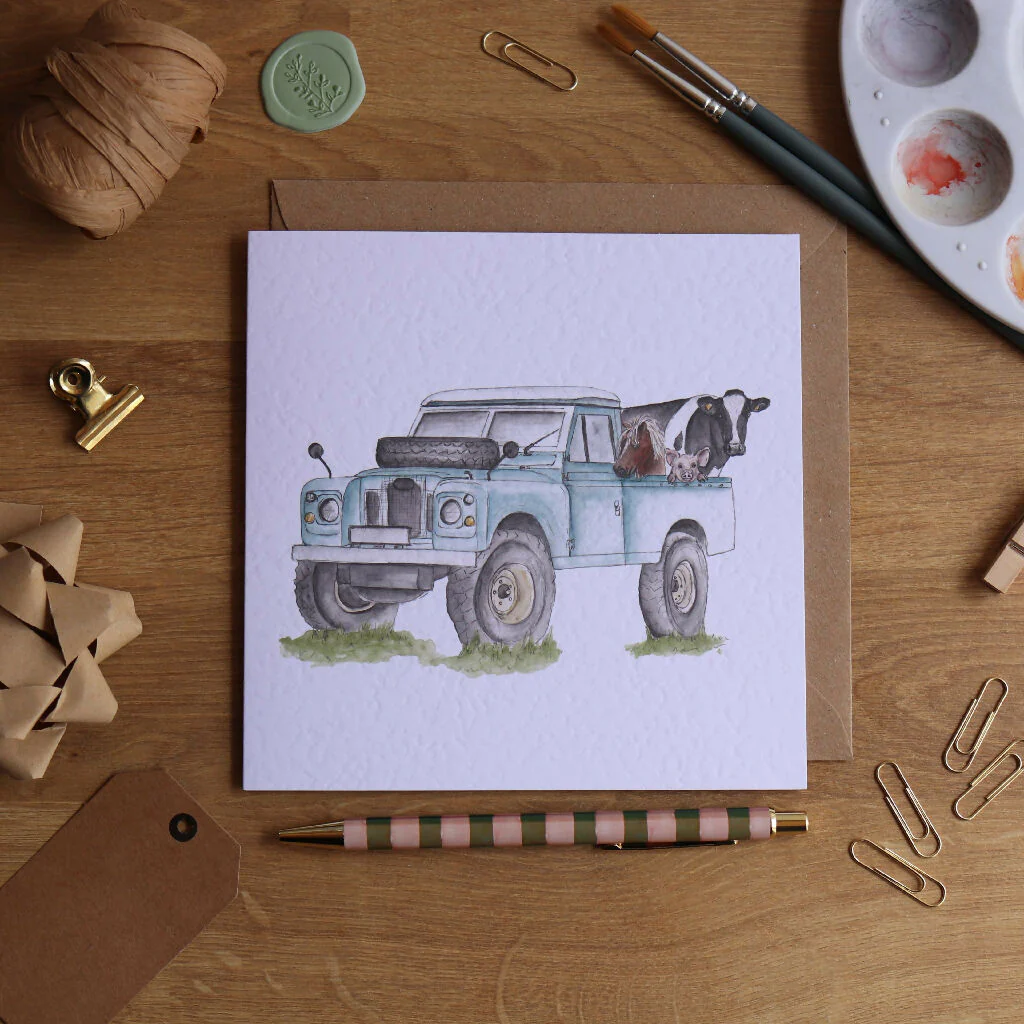 Defender Farm Friends Greeting Card